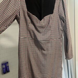 Abercrombie & Fitch Black and Checkered Dress